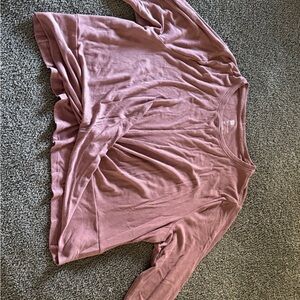 All in Motion Mauve Long Sleeve Tee